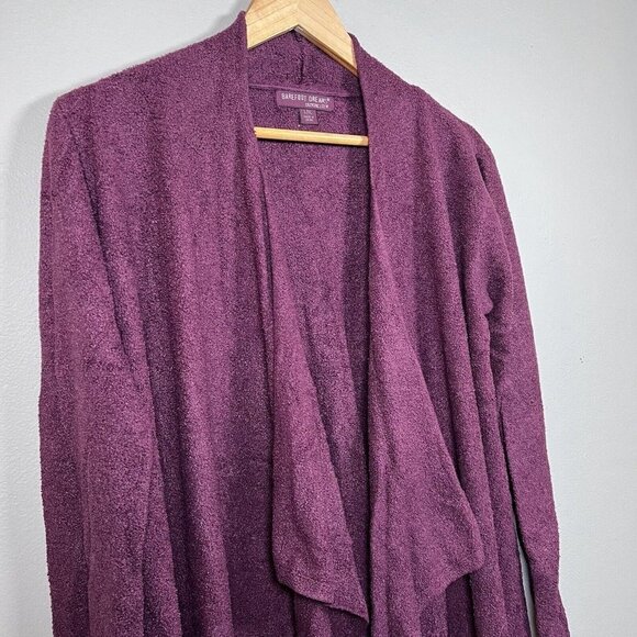 Barefoot Dreams CozyChic Lite Island Wrap Sweater Purple Size L/XL - Picture 3 of 10